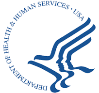 Logo of the u.s. department of health and human services featuring a stylized eagle in blue.